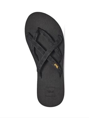 Teva Black Olowahu Crisscross Strap Flip-Flop Size 10 Lightweight